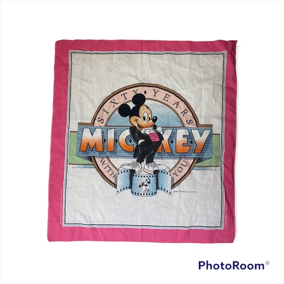 Disney Accessories - Mickey Mouse Walt Disney 1987 Vintage Bandana